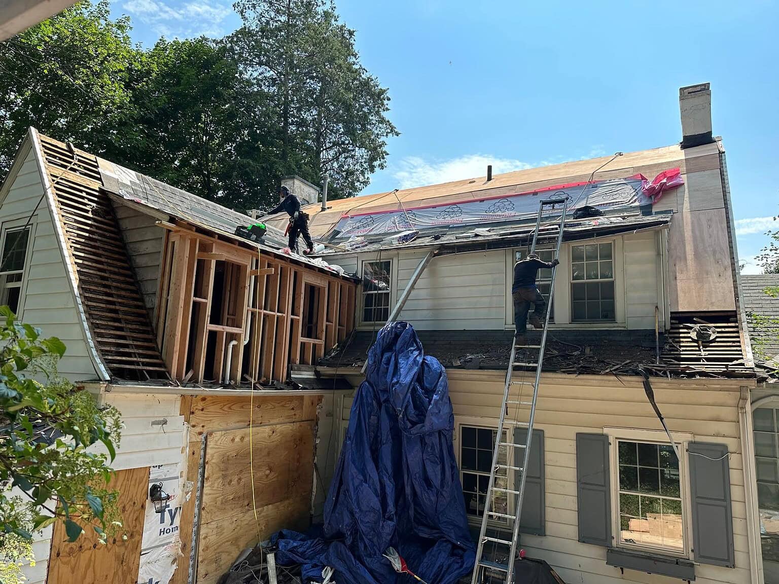 Roofing work by Unlimited Pro Construction